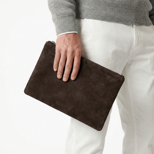 Alcantara Pouch - Chocolate brown - Alcanside