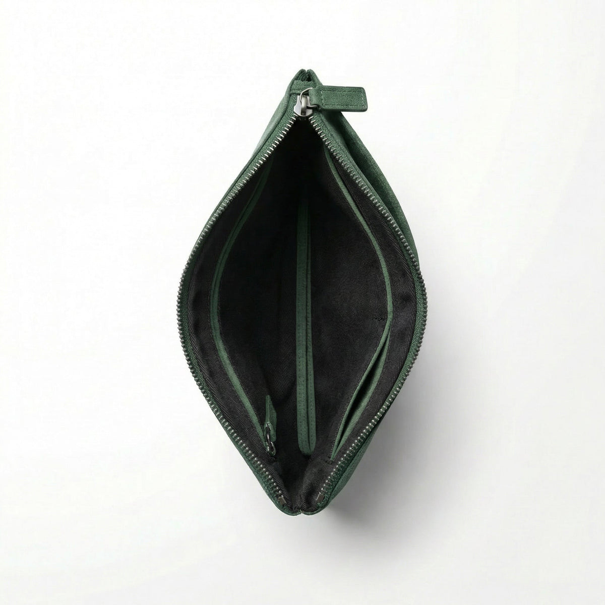 Alcantara Pouch - Midnight Green - Alcanside
