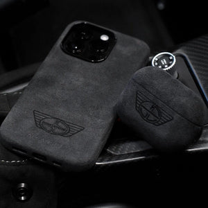 Donkervoort - AirPods 1/2 Gen Alcantara Case - Space Grey - Alcanside