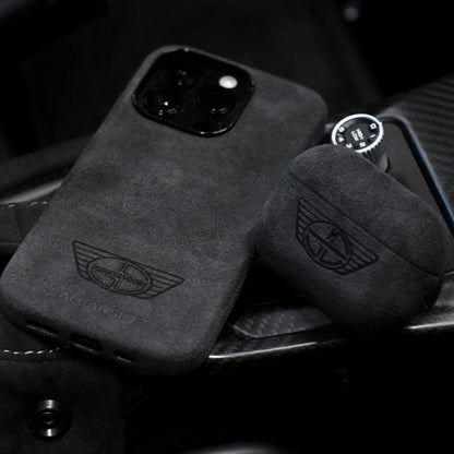 Donkervoort - AirPods 1/2 Gen Alcantara Case - Space Grey - Alcanside