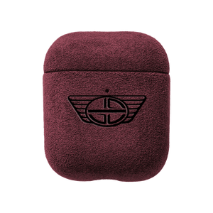 Donkervoort - AirPods 1/2 Gen Alcantara Case - Wine Red - Alcanside