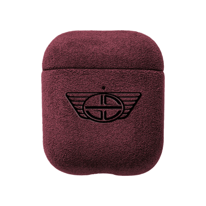 Donkervoort - AirPods 1/2 Gen Alcantara Case - Wine Red - Alcanside