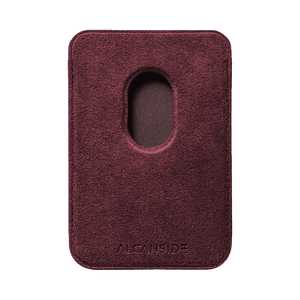Donkervoort - Alcantara MagSafe Wallet - Wine Red - Alcanside