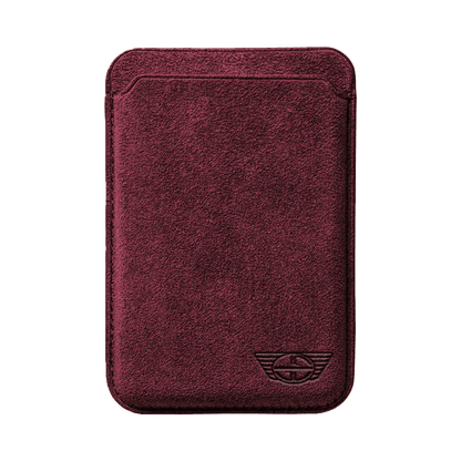 Donkervoort - Alcantara MagSafe Wallet - Wine Red - Alcanside