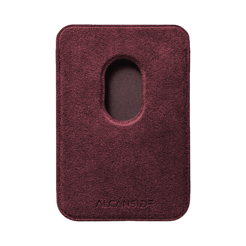 Donkervoort F22 - Alcantara MagSafe Wallet - Wine Red - Alcanside
