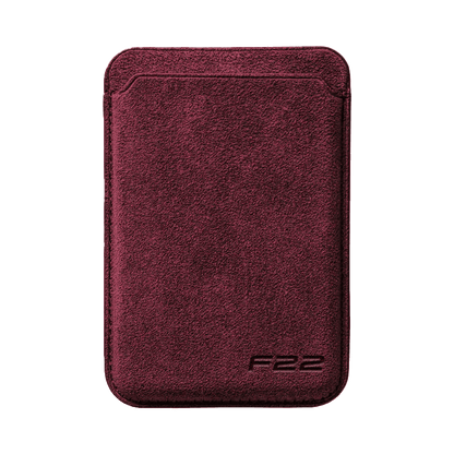Donkervoort F22 - Alcantara MagSafe Wallet - Wine Red - Alcanside
