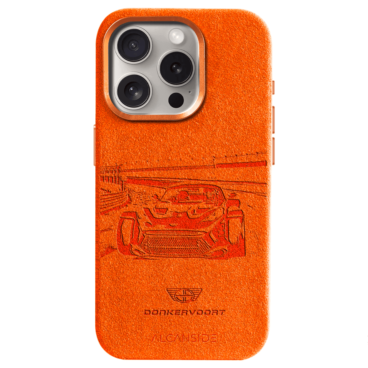 Donkervoort F22 Limited Edition Zandvoort - iPhone Alcantara Case - Orange - Alcanside