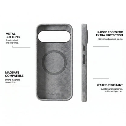 Google Pixel 10 - Alcantara Case - Nardo Gray - Alcanside