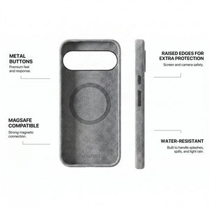 Google Pixel 10 Pro - Alcantara Case - Nardo Gray - Alcanside