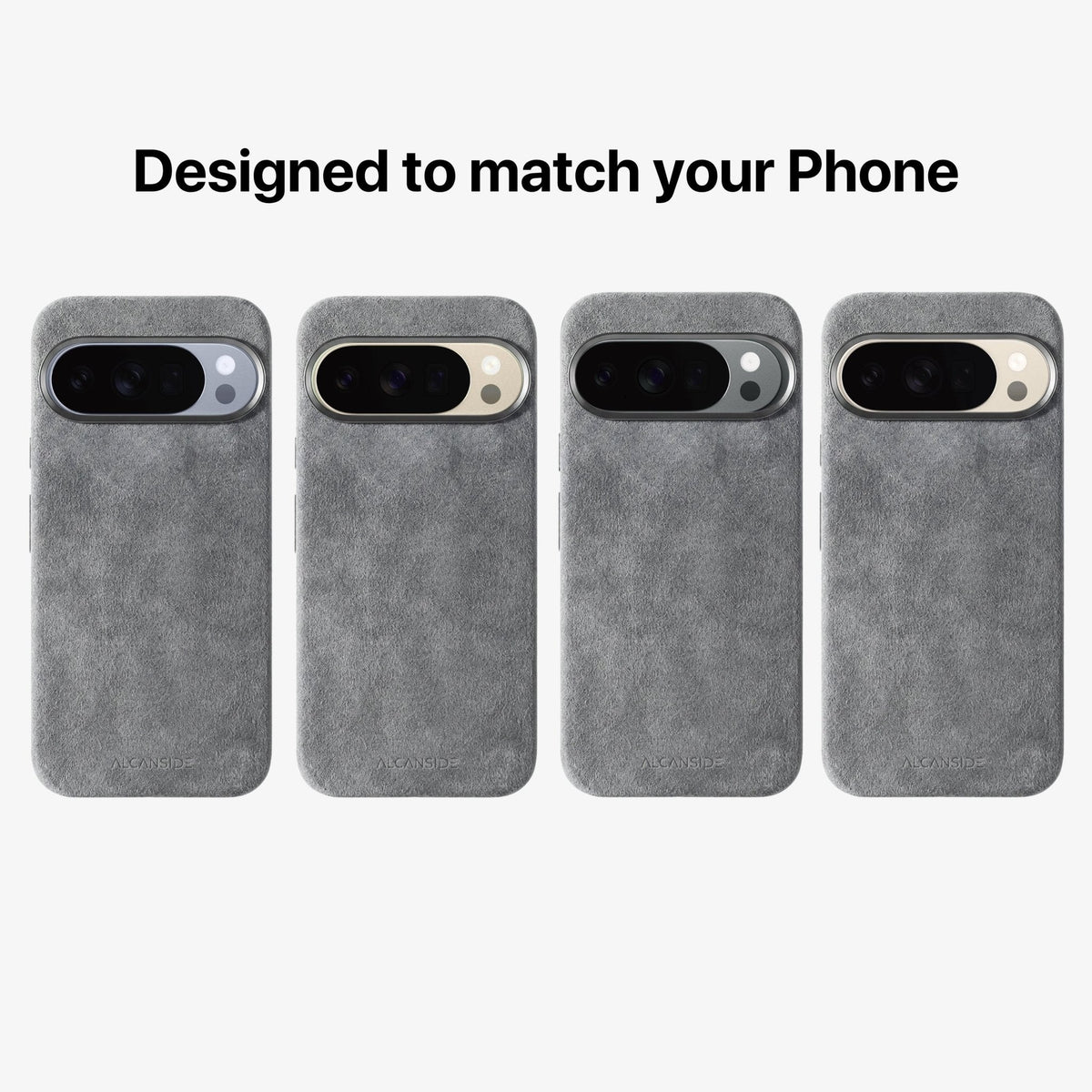 Google Pixel 10 Pro - Alcantara Case - Nardo Gray - Alcanside