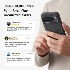 Google Pixel 10 Pro - Alcantara Case - Space Grey - Alcanside
