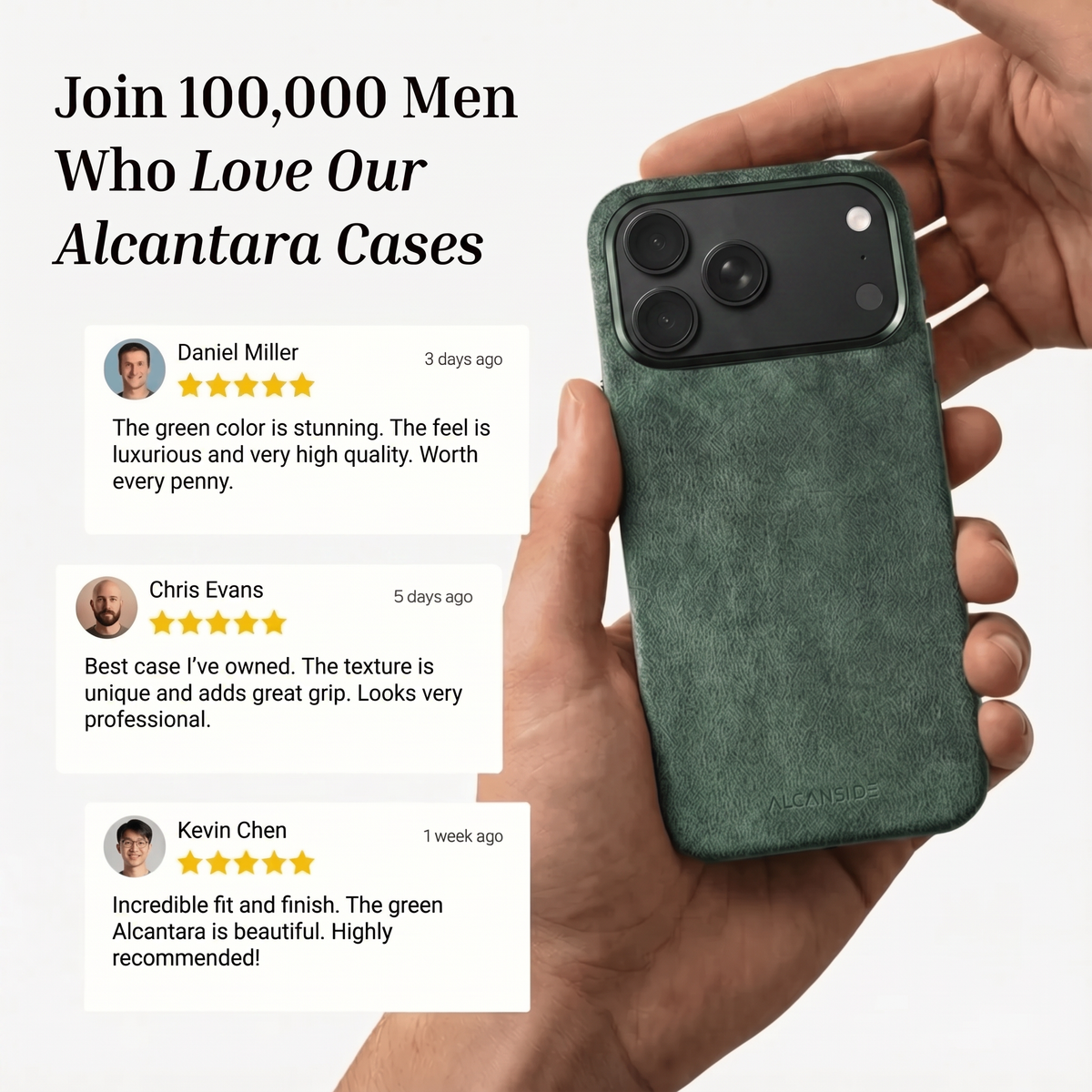 Customer reviews of the Midnight Green Alcantara iPhone 18 Pro case #iPhone model:_iPhone 18 Pro|iPhone 18 Pro Max