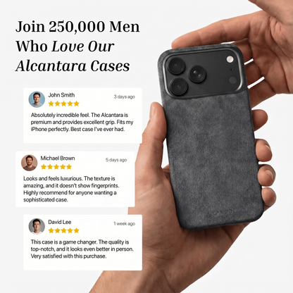 Customer reviews of the Space Grey Alcantara iPhone 18 Pro case #iPhone model:_iPhone 18 Pro|iPhone 18 Pro Max