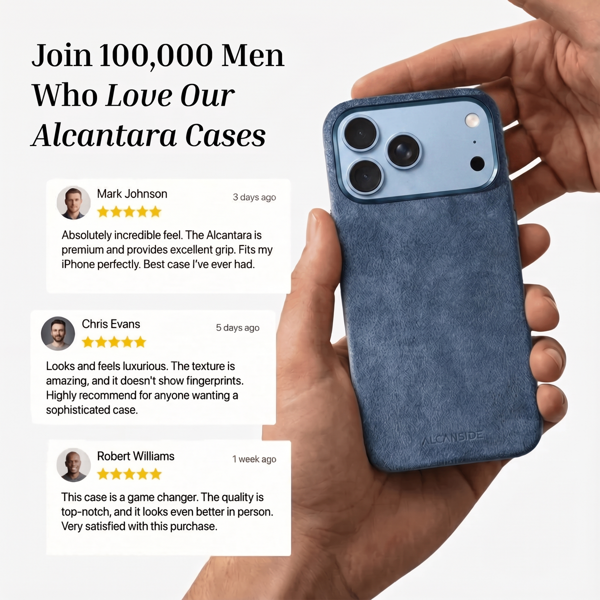 Customer reviews of the Ocean Blue Alcantara iPhone 18 Pro case #iPhone model:_iPhone 18 Pro|iPhone 18 Pro Max