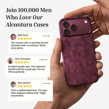 Customer reviews of the Wine Red Alcantara iPhone 18 Pro case #iPhone model:_iPhone 18 Pro|iPhone 18 Pro Max
