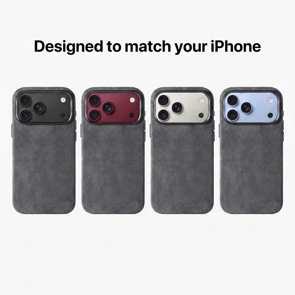 Space Grey Alcantara cases designed to match every iPhone 18 colour #iPhone model:_iPhone 18 Pro|iPhone 18 Pro Max