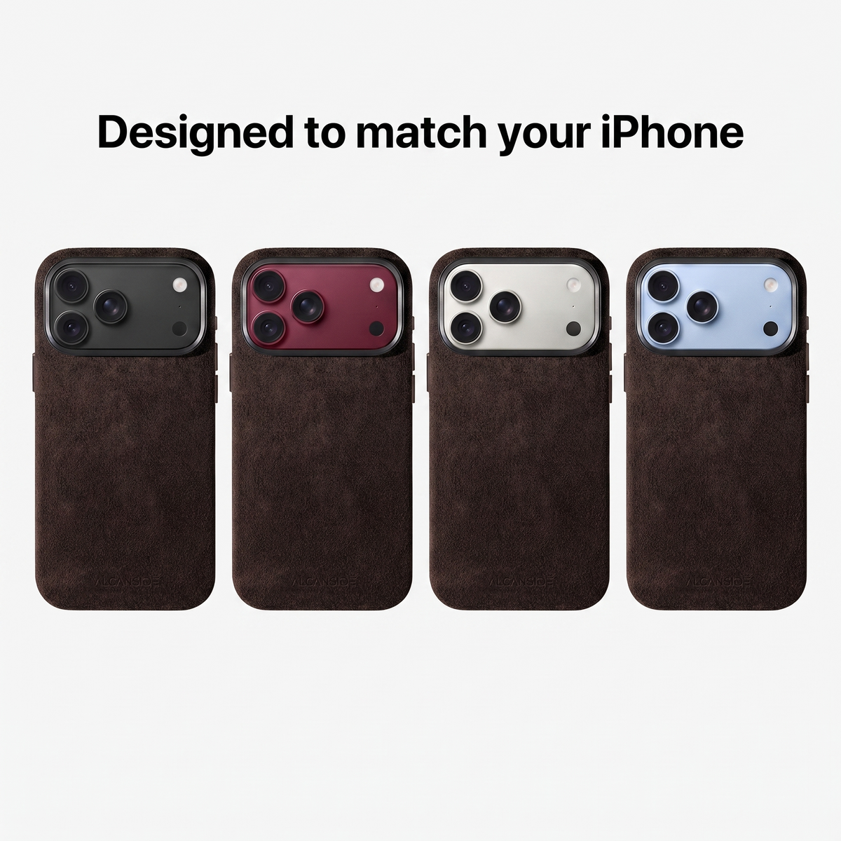 Chocolate Brown Alcantara cases designed to match every iPhone 18 colour #iPhone model:_iPhone 18 Pro|iPhone 18 Pro Max
