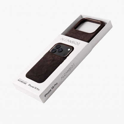 iPhone 18 Pro Alcantara case packaging