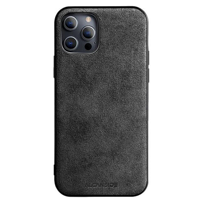 iPhone 12 & 12 Pro - Alcantara Back Cover - Space Grey - Alcanside