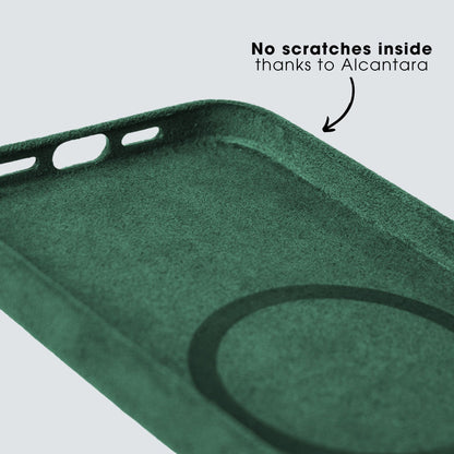 iPhone 12 Pro Max - Alcantara Case - Midnight Green - Alcanside