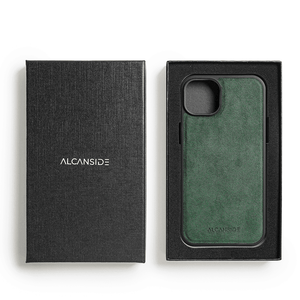iPhone 14 - Alcantara Back Cover - Midnight Green - Alcanside