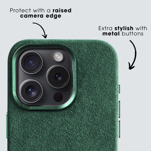 iPhone 14 - Alcantara Case - Midnight Green - Alcanside