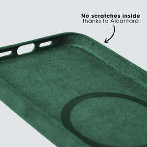 iPhone 14 Plus - Alcantara Case - Midnight Green - Alcanside
