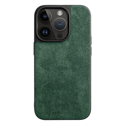 iPhone 14 Pro Max - Alcantara Back Cover - Midnight Green - Alcanside