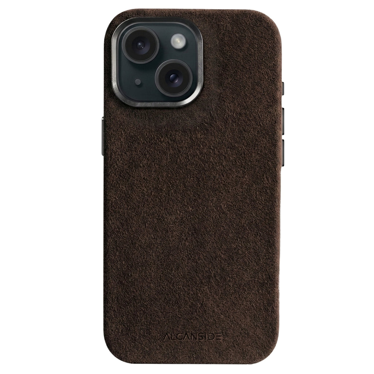 iPhone 15 - Alcantara Case - Chocolate Brown - Alcanside