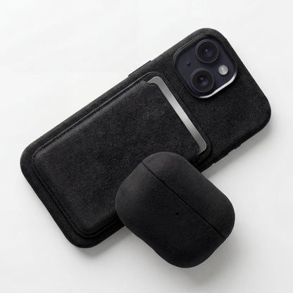 iPhone 15 - Alcantara Case - Deep Black - Alcanside