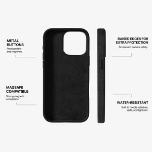 iPhone 15 - Alcantara Case - Deep Black - Alcanside