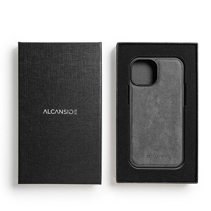 iPhone 15 Plus - Alcantara Back Cover - Nardo Gray - Alcanside