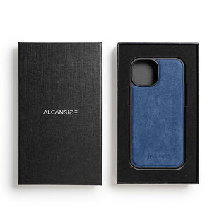 iPhone 15 Plus - Alcantara Back Cover - Ocean Blue - Alcanside