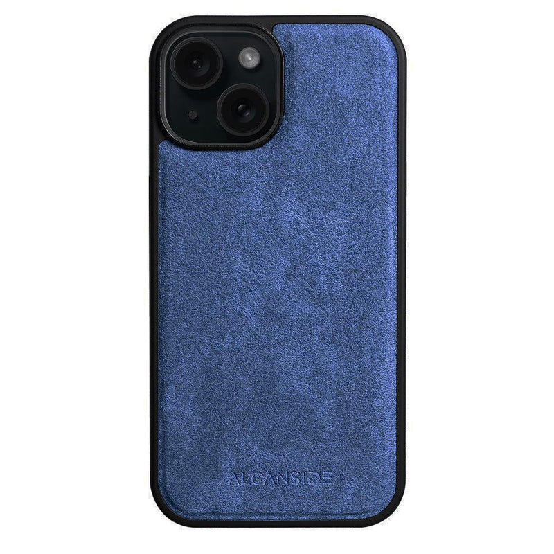 iPhone 15 Plus - Alcantara Back Cover - Ocean Blue - Alcanside