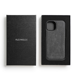 iPhone 15 Plus - Alcantara Back Cover - Space Grey - Alcanside