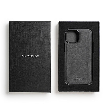iPhone 15 Plus - Alcantara Back Cover - Space Grey - Alcanside
