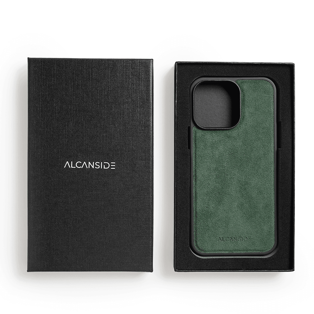 iPhone 15 Pro Max - Alcantara Back Cover - Midnight Green - Alcanside