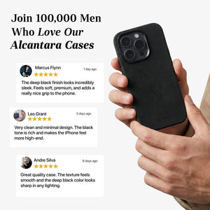 iPhone 15 Pro Max - Alcantara Case - Deep Black - Alcanside
