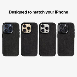 iPhone 15 Pro Max - Alcantara Case - Deep Black - Alcanside