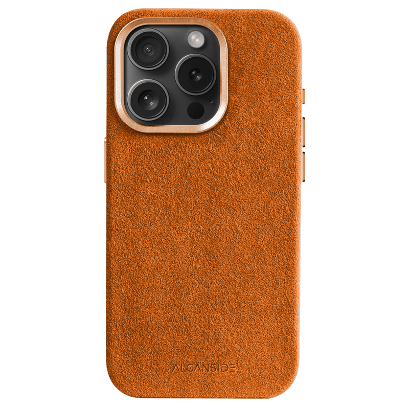iPhone 15 Pro Max - Alcantara Case - Orange - Alcanside