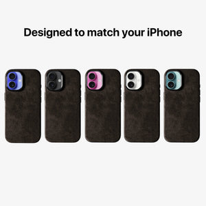 iPhone 16 - Alcantara Case - Chocolate Brown - Alcanside