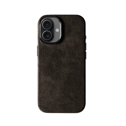 iPhone 16 - Alcantara Case - Chocolate Brown - Alcanside