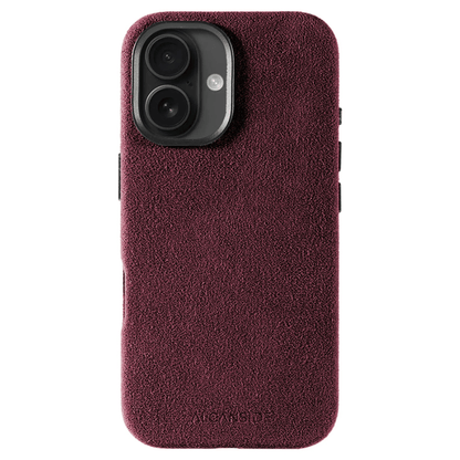 iPhone 16 - Alcantara Case - Wine Red - Alcanside