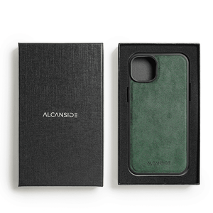 iPhone 16 Plus - Alcantara Back Cover - Midnight Green - Alcanside
