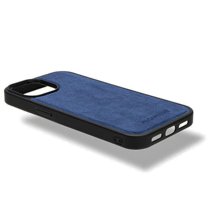 iPhone 16 Plus - Alcantara Back Cover - Ocean Blue - Alcanside