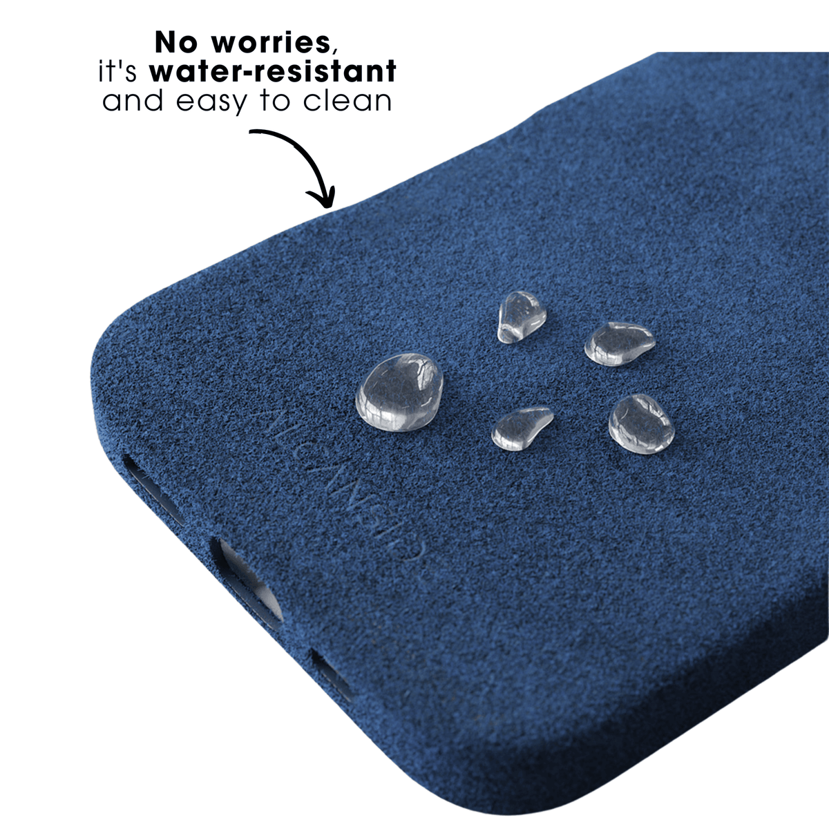 iPhone 16 Plus - Alcantara Case - Ocean blue - Alcanside
