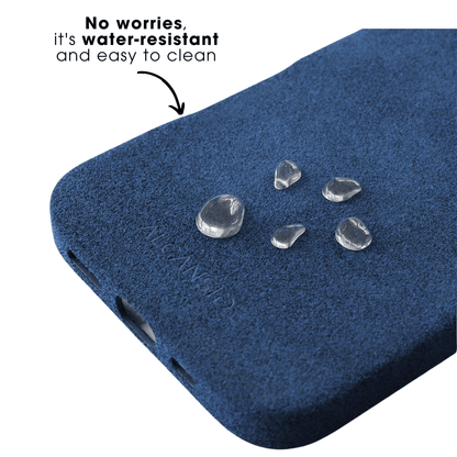 iPhone 16 Plus - Alcantara Case - Ocean blue - Alcanside