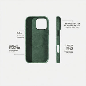 iPhone 16 Pro - Alcantara Case - Midnight Green - Alcanside