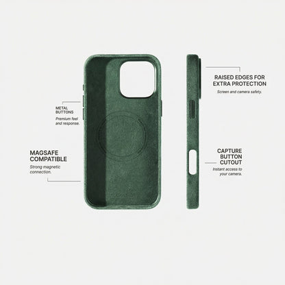 iPhone 16 Pro - Alcantara Case - Midnight Green - Alcanside