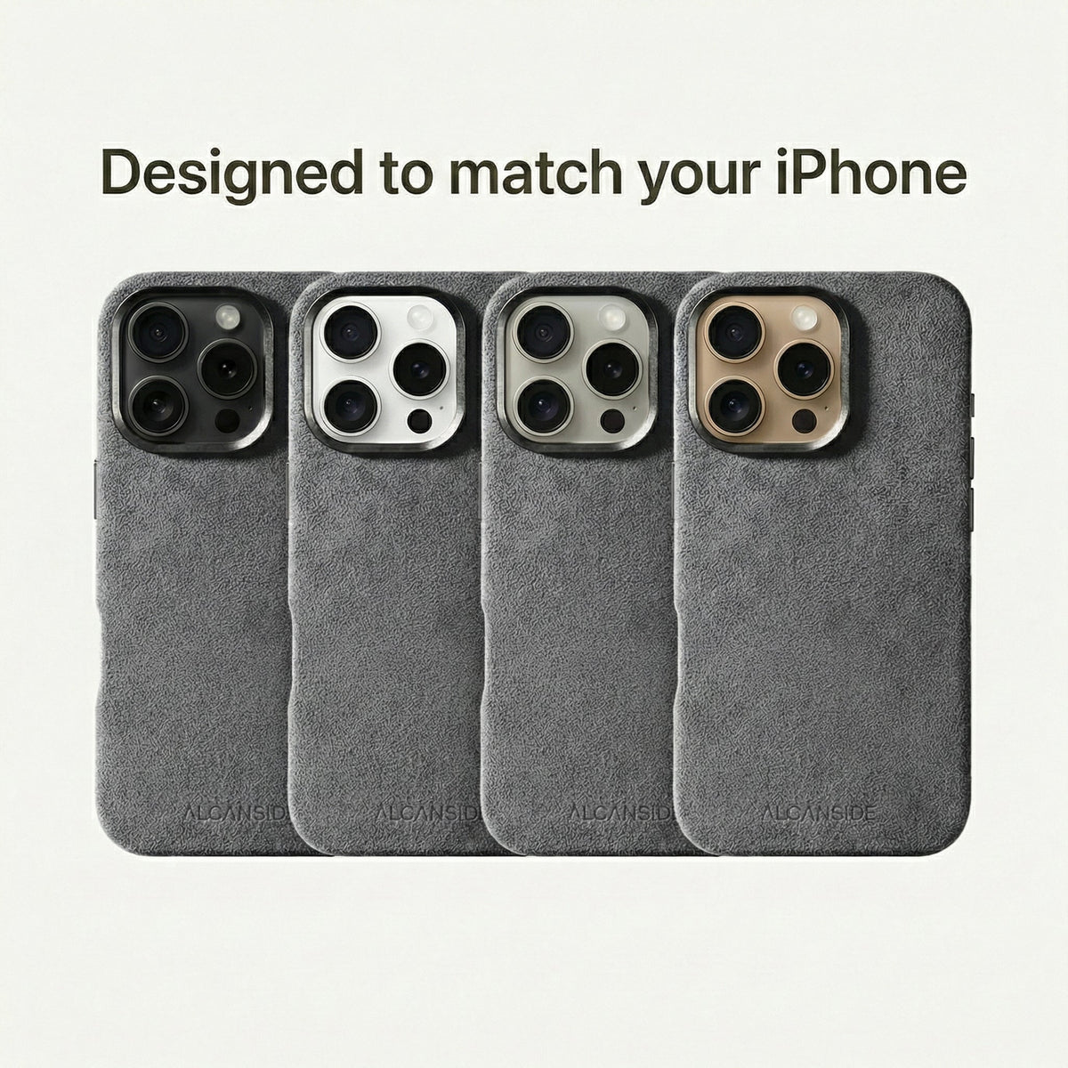 iPhone 16 Pro - Alcantara Case - Nardo Gray - Alcanside